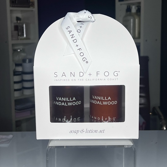 Other - SAND + FOG Vanilla Sandalwood Hand Soap & Lotion Set